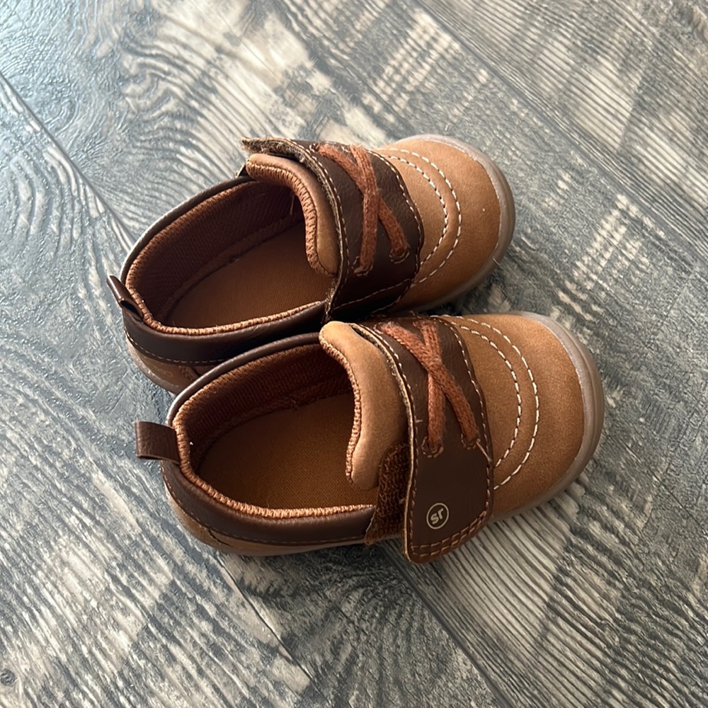 Stride Rite boy shoes Hampton size 5 baby boy brown color gently used - Picture 6 of 8
